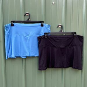 Women’s Ultra Soft & Stretchy Active Maternity Skort 2-Pack Size XL